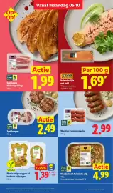 Lidl folder week 41 Pagina 7: Worstjes Catalaanse wijze €2,99, Scharrelkip Kipdijschotel Aziatische stijl €4,99