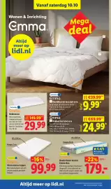 Lidl folder | Non-Food Pagina 10: Emma Koudschuim matras Emma One €179,00, Emma Visco matras topper €99,99