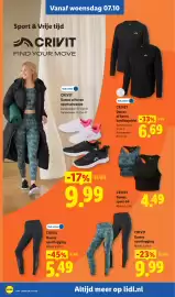 Lidl folder | Non-Food Pagina 2: Lidl.nl, Crivit dames of heren hardloopshirt €6,69