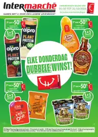 Intermarché folder Pagina 1: Intermarché SAMEN MET U VOOR EEN LAGERE LEVENSKOST AANBIEDINGEN GELDIG VAN 01/10 TOT 31/10/2026