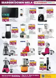 KM Trading catalogue Page 10: MARGIN DOWN MELA MELA K.M. HYPERMARKET SAFA HYPER Hisense Hisense 20L 700W 10 was 199.00 فين