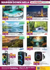 KM Trading catalogue Page 6: MARGIN DOWN MELA K.M. HYPERMARKET SAFA HYPER 65" tabby 349.75 4 65" tabby 374.75 4 was 1699