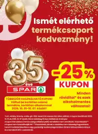 Spar akciós újság hét 40 Oldal 3: ype text here Ismét elérhető termékcsoport kedvezmény! 35-25% eve SPARA TÖBBSZÖR