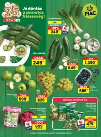 Spar akciós újság hét 40 Oldal 8: 35 éve SPARA Jó döntés a zamatos frissesség! Csemegehagyma 1 csomó 349Ft MYSPAR ÁR* -28%