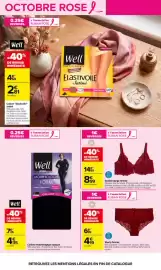 Catalogue Carrefour | OCTOBRE ROSE page 11: Tex Shorty femme €4,19, Well Collant morphologique opaque €4,35