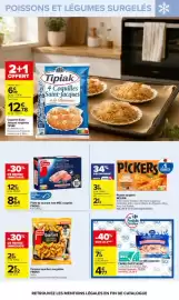 Catalogue Carrefour | OCTOBRE ROSE page 28: CARREFOUR CLASSIC' QUBUES DE CREVETTES €4,77, Findus Pommes quartiers €2,02