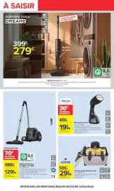 Catalogue Carrefour | OCTOBRE ROSE page 55: HOME Friteuse semi professionnelle €29,99, DREAME Aspirateur laveur €279,00