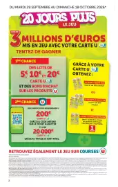Catalogue Super U page 2: DU MARDI 29 SEPTEMBRE AU DIMANCHE 18 OCTOBRE 2026* 20 JOURS PLUUS 3 MILLIONS LE JEU MILLIONS