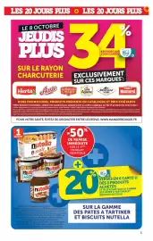 Catalogue Super U page 3: LES 20 JOURS PLUS LES 20 JOURS PLUS + LE 8 OCTOBRE JEUDIS PLUS SUR LE RAYON CHARCUTERIE 34