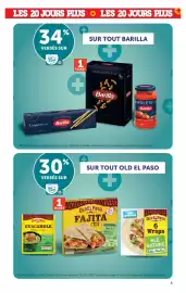 Catalogue Super U page 5: LES 20 JOURS PLUS LES 20 JOURS PLUS 34 % VERSÉS SUR ma Carte 1 TICKET + SUR TOUT BARILLA ¬