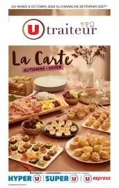Catalogue Super U | La carte Automne Hiver page 1: DU MARDI 6 OCTOBRE 2026 AU DIMANCHE 28 FÉVRIER 2027(A) U traiteur La