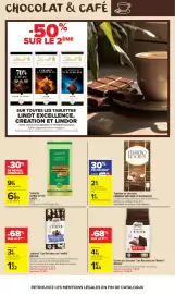 Catalogue Carrefour Market page 10: CHOCOLAT & CAFÉ -50% SUR LE 2ÈME Lindt* Lindt** EXCELLENCE 70% EXCELLENCE CARAMEL À LA