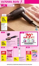 Catalogue Carrefour Market page 8: OCTOBRE ROSE & 1€ REVERSÉS à l'association RUBAN ROSE calor 1999 1799 dont 0,12 €