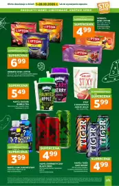 Stokrotka gazetka Strona 4: Lipton Owoce Leśne i Granat €4,99, Stixy z suszonych jabłek Helio €5,99