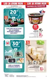Catalogue U Express page 5: Maitre CoQ CoQ Box €7,20, Pavé d'affinois €1,99