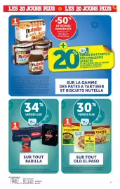 Catalogue U Express page 7: LES 20 JOURS PLUS LES 20 JOURS PLUS 1 TICKET NEW NUTELLA Qutella Brady wwwx15 nutella B-ready