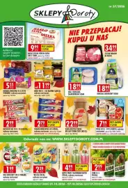 Sklepy Doroty gazetka tydzień 40 Strona 1: Chałwa Królewska €2,79, Miód Bartnik Sądecki €11,99