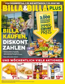 Billa Flugblatt woche 40 Seite 1