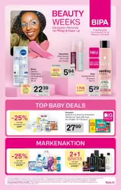 Bipa Flugblatt Seite 1: BEAUTY WEEKS Die besten Aktionen für Pflege & Make-up BIPA Angebote gültig Donnerstag, 01.10. bis