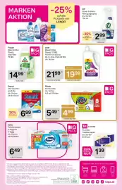 Bipa Flugblatt Seite 10: MARKEN AKTION Frosch Waschmittel flüssig Aloe Vera 75 WG 38 lenor WASCHMITTEL Lenor lenor