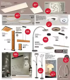 Catalogue Möbel Martin page 9: Panneau LED Sina, blanc, CCT-LED-15/40 watts. 1300/3100 Lumen, 3000-6500 Kelvin, télécommande