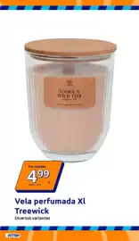 Folheto Action semana 40 Página 3: Por unidade 4,99 4.99/un. 5.95 € TREEWICK TONKA & WILD OAK Fragrance notes cedar I tonka