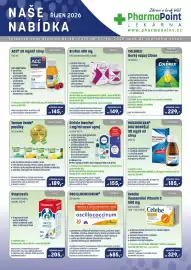 PharmaPoint leták Strana 1: NAŠE ŘÍJEN 2026 NABÍDKA Zdraví o krok bliž! PharmaPoint LÉKÁRNA www.pharmapoint.cz Letákové ceny