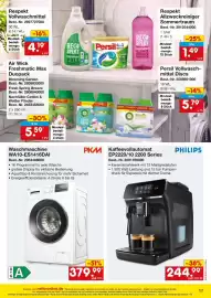Netto Marken-Discount Prospekt Seite 17: Waschmaschine WA10-ES1416DAI €379,99