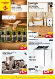 Netto Marken-Discount Prospekt Seite 6: Saunasteine, ca. 18 kg €24,99, Saunaofen KIVA €169,99
