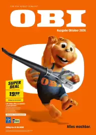 OBI Prospekt Seite 1: LUX-TOOLS Akku-Laubbläser "A-LB-20/210 A" €19,99