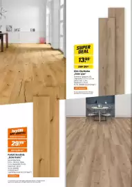OBI Prospekt Seite 6: Klick-Vinylboden "Eiche Lyon" €13,99, Parkett Kurzdiele ,,Eiche Rustic" €29,99
