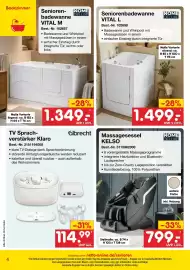 Netto Marken-Discount Prospekt Seite 4: Massagesessel KELSO €799,00, TV Sprachverstärker Klaro €114,99