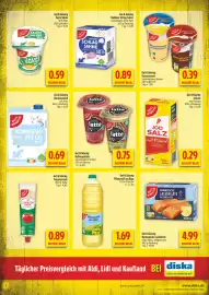 Diska Prospekt woche 41 Seite 3: Gut & Günstig Jodsatz €0,29, Haltbare Schlag-Sahne EDEKA €0,89