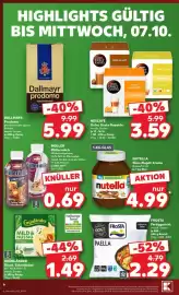 Kaufland Prospekt Seite 6: FROSTA PAELLA €2,29, Nutella Nuss-Nugat-Creme €4,99