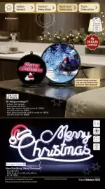 METRO Prospekt Seite 82: KONST SMIDE 3D-Hologrammkugel, Tarrington House Neon Schriftzug „Merry Christmas“