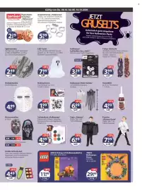 V Markt Prospekt woche 41 Seite 19: LEGO Halloween-Kranz €29,99, LED-Geist €7,99