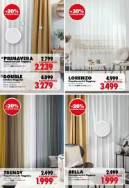 Diego akciós újság Oldal 10: Lorenzo fényáteresztő függöny €3.499,00, Bella fényáteresztő függöny €1.999,00