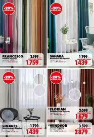 Diego akciós újság Oldal 9: Francesco sötétítő függöny €1.759,00, Linares fényáteresztő függöny €1.439,00