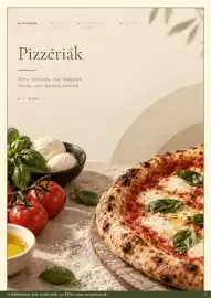 Chef Market akciós újság Oldal 3: PIZZÉRIÁK STREET FOOD HAGYOMÁNYOS ÉTTERMEK ● KIFŐZDÉK Pizzériák Tészta, mozzarella, olasz