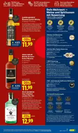 Lidl Prospekt Seite 3: VEGA CADUR Brandy de Jerez Solera Reserva €11,99, WILD BURROW Slow Distilled London Dry Gin €12,99