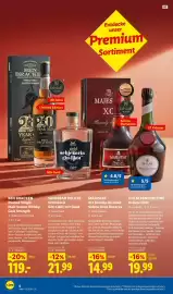 Lidl Prospekt Seite 6: D.O.M BÉNÉDICTINE Kräuterlikör €19,99, MAJESTAT XO Brandy de Jerez Solera Gran Reserva €14,99