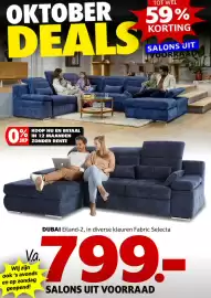 Seats and Sofas folder Pagina 7: OKTOBER DEALS TOT WEL 59% KORTING SALONS UIT VOORRAAD 0% KOOP NU EN BETAAL IN 12 MAANDEN