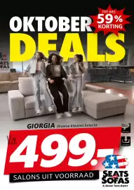 Seats and Sofas folder Pagina 9: t ATS FAS TAKE AWAY OKTOBER TOT WEL 59% KORTING DEALS Va GIORGIA Diverse kleuren Selecta