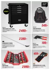 Swedol reklamblad Sida 4: AmPro verktygslåda €2.990,00, Hultafors aluminiumspett rivning €2.390,00