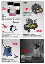 Swedol reklamblad Sida 5: Nuaire kompressor 2,5 hk 50 l mk285 €2.990,00, Nuair kompressor €1.190,00
