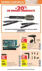 Catalogue Carrefour | TOUTES EN BEAUTÉ page 16: BaByliss Sèche cheveux moteur DC €29,99, NALK&REY Brosse soufflante €49,99