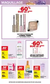 Catalogue Carrefour | TOUTES EN BEAUTÉ page 20: GARNIER Eau Micellaire €1,58, LES COSMETIQUES DESIGN PARIS €2,16