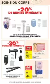 Catalogue Carrefour | TOUTES EN BEAUTÉ page 30: BLONDÉPIL Crème Décolorante €3,87, Epil Minute Bandes de Cire €3,53