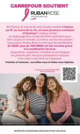 Catalogue Carrefour | TOUTES EN BEAUTÉ page 6: CARREFOUR SOUTIENT RUBANROSE cancerdusein.org En France, le cancer du sein
