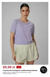 4F gazetka tydzień 40 Strona 2: Crop top slim treningowy szybkoschnący damski 4F €69,99